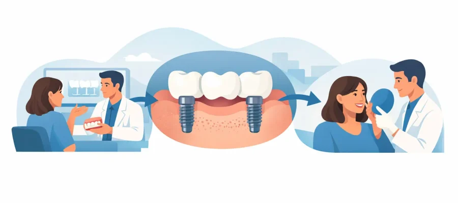 Implant Bridge Patient Journey Example