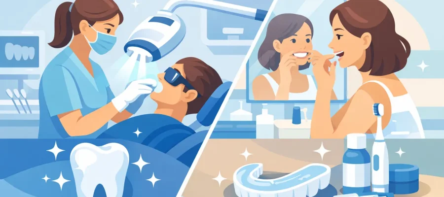 Professional Whitening vs Home Whitening 1 Professional Whitening vs Home Whitening